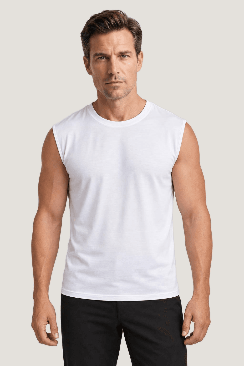 Relactive Erkek Kolsuz Yuvarlak Yaka T-Shirt