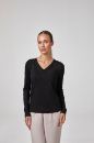 Kadın Uzun Kollu Beşgen Yaka Body T-Shirt   SİYAH P2629SİYAH