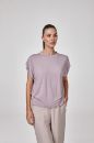 Kadın Kısa Kollu Bluz T-Shirt  LİLA P2524LİLA