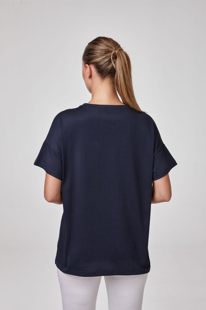 Kadın T-Shirt  LACİVERT P2560LACİVERT resmi