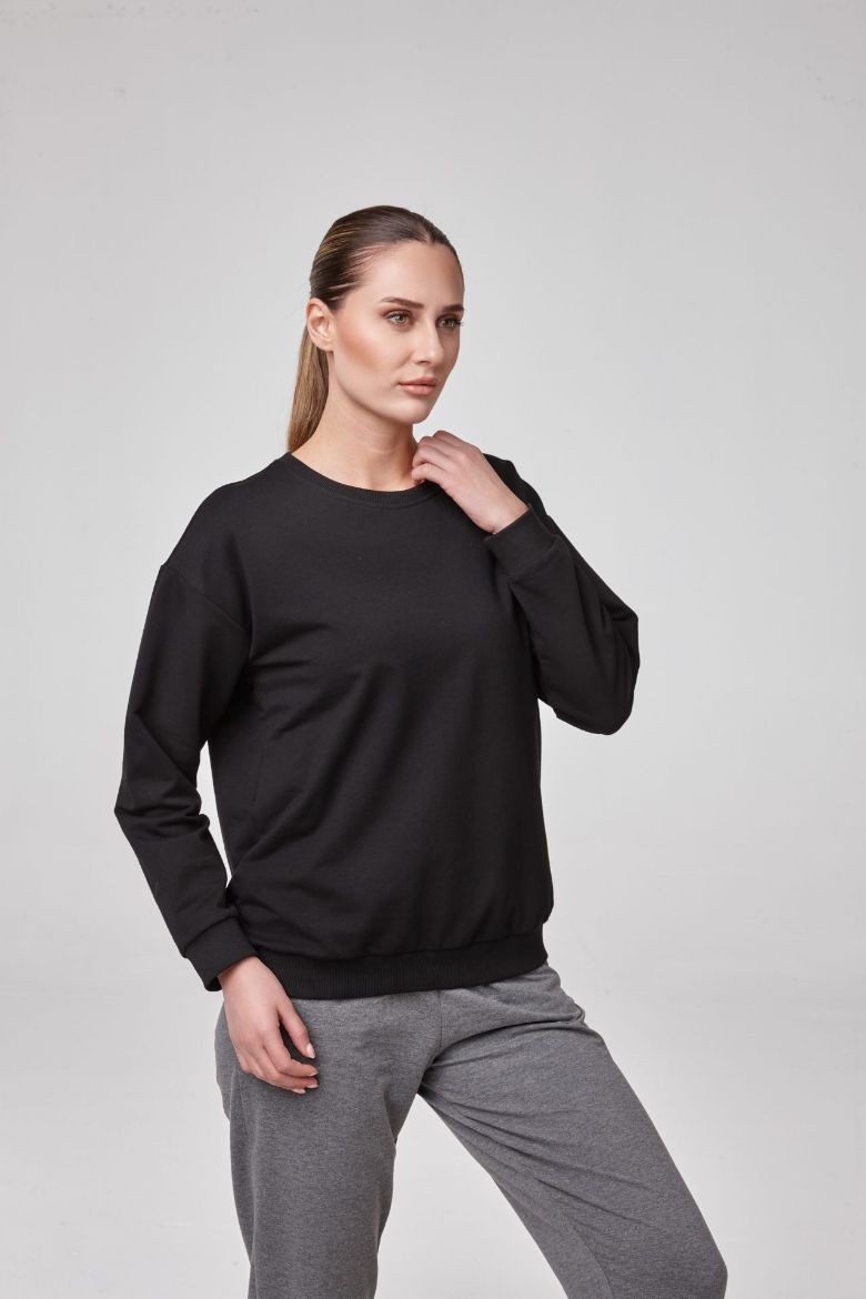 Kadın Sweatshirt  SİYAH P2976SİYAH resmi