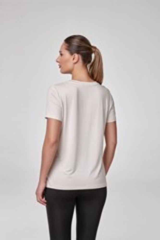 Kadın Kısa Kollu Derin V Yaka T-Shirt Bluz  TAŞ P2572TAŞ resmi