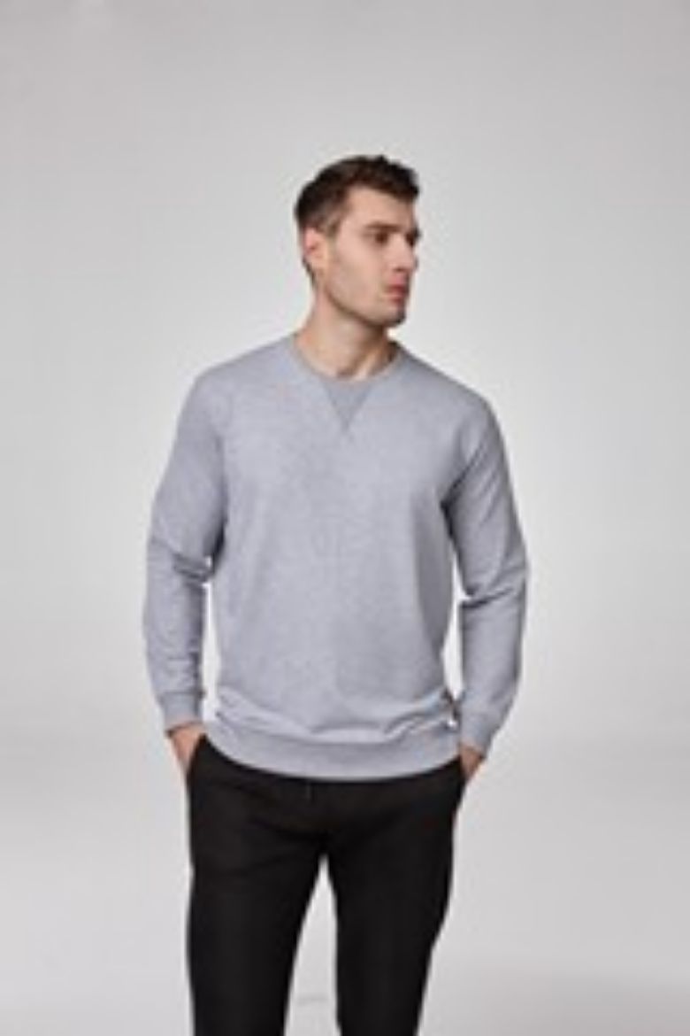 Erkek Sweatshirt  GRİ MELANJ P1807GRİ MELANJ resmi