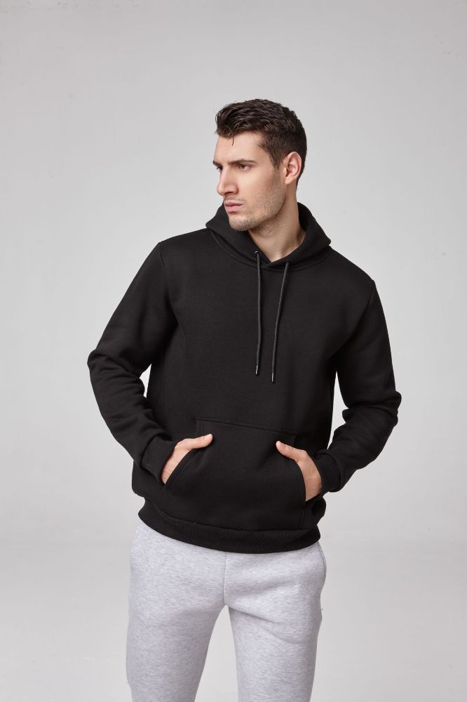 Üç Iplik Erkek Sweatshirt  SİYAH P1812SİYAH resmi